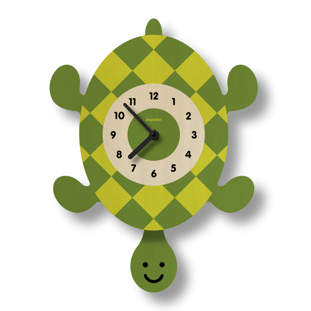 turtle - pendulum clock | popclox Wall Clocks for Kids