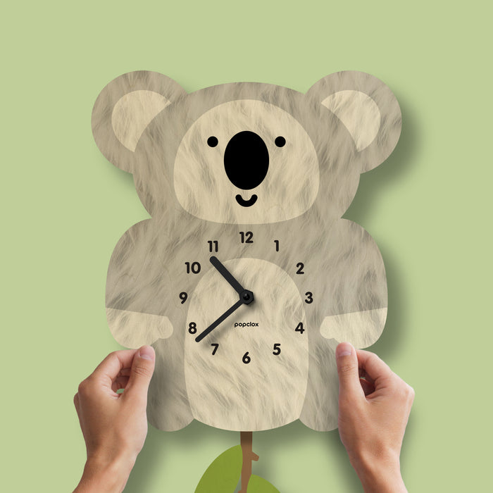 koala - pendulum clock | popclox Wall Clocks for Kids