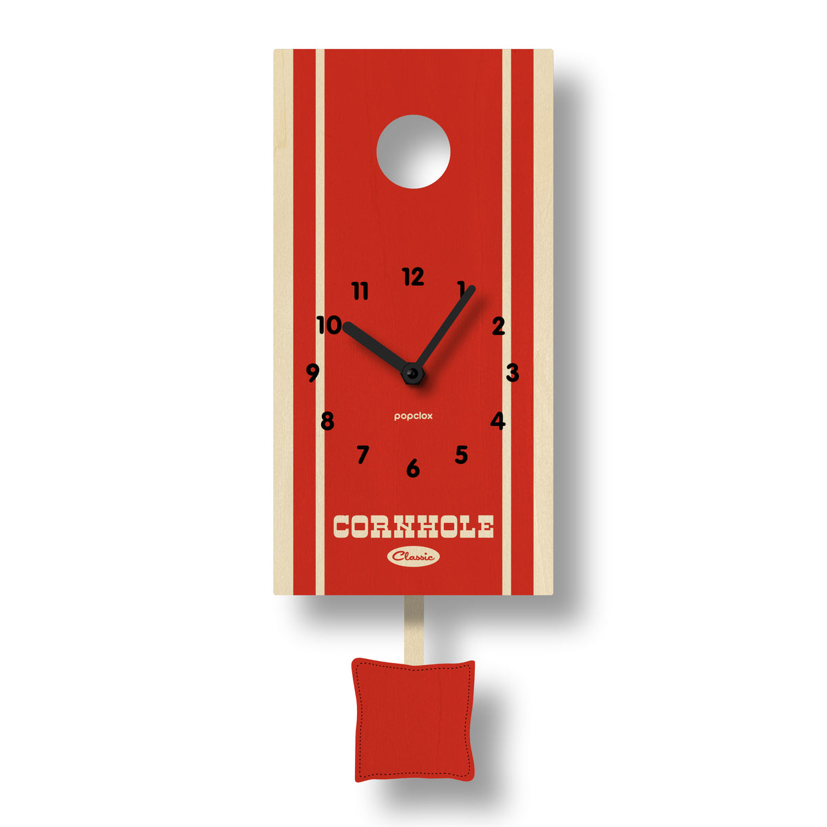 cornhole pendulum clock popclox Wall Clocks for Kids