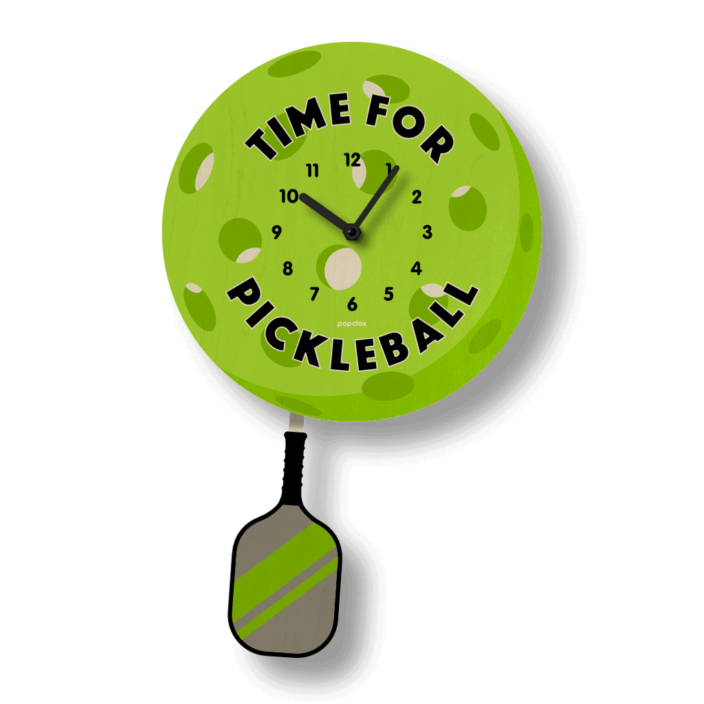 pickleball pendulum clock popclox Wall Clocks for Kids