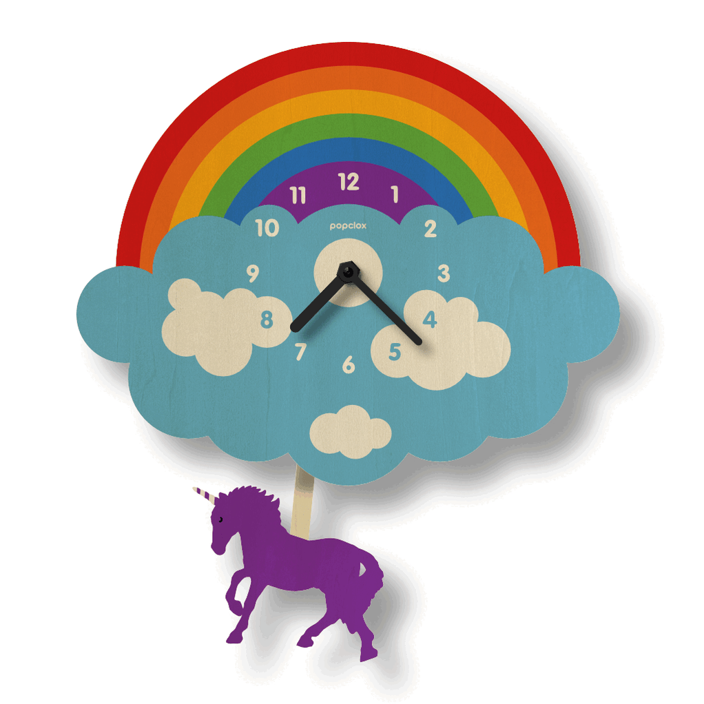 Fun wall clocks for kids rooms. Original designs. Made in USA